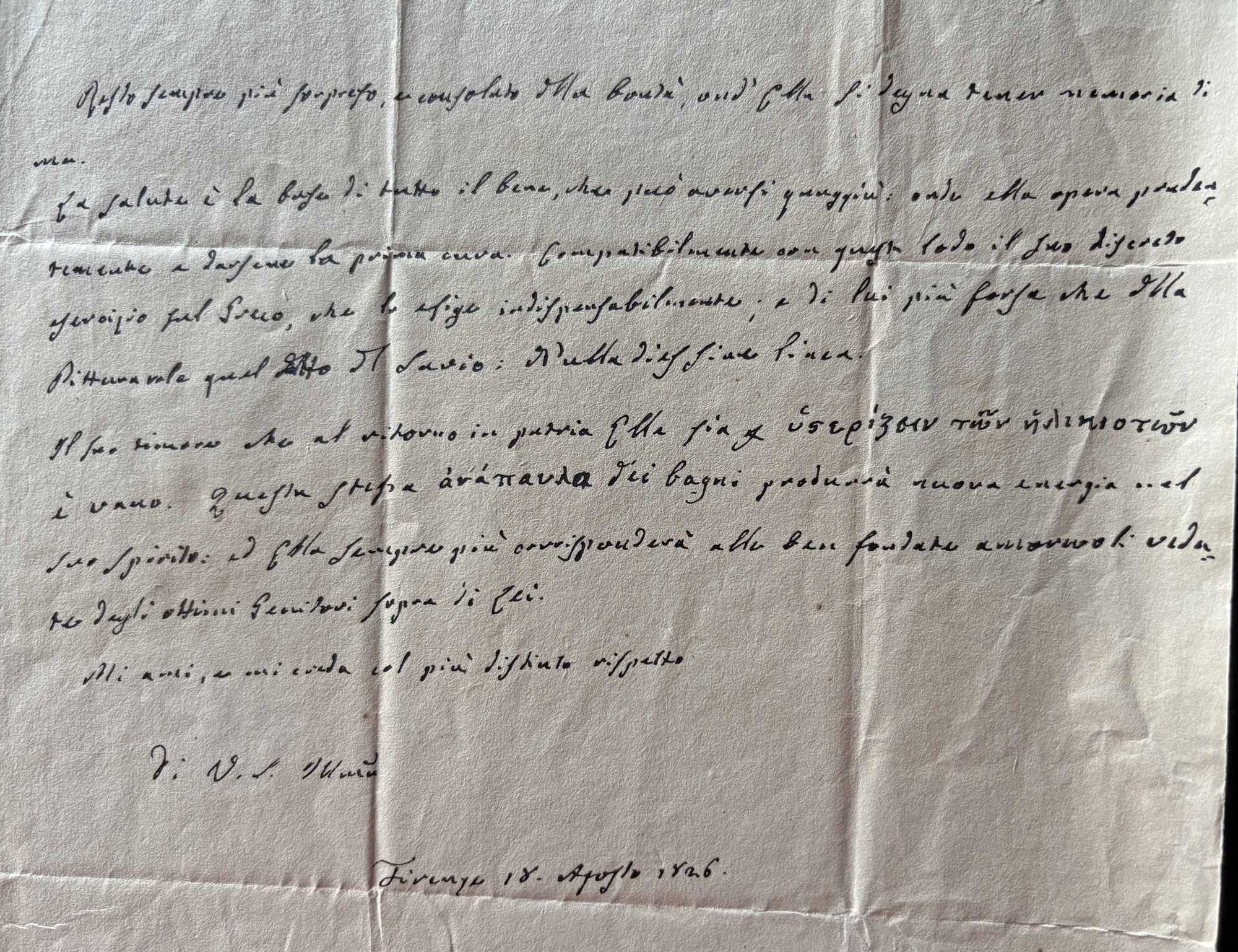 Francesco Pasquale Boni sua lettera